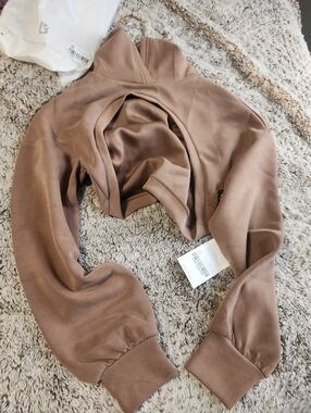 BuffBunny Women's Bolero Hoodie Small Cocoa